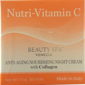 Beauty Spa Nutri-C Collagen Night Cream Italy 1.7oz🆕SEALED Ships Fast💨⚡🚚